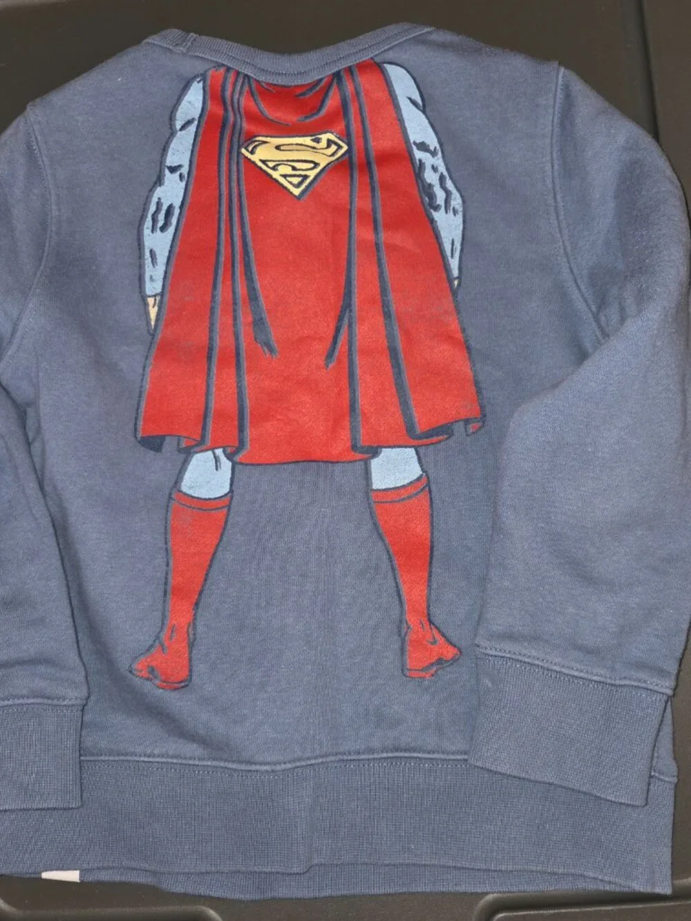 Boys size 5 superman double sided Sweatshirt